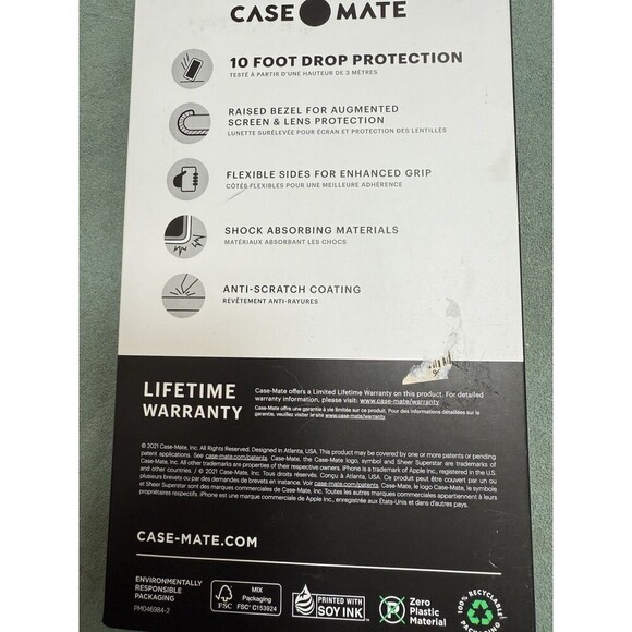 Case Mate for iPhone 13 Sheer Superstar Sparkle Crystal Glitter Case New - Picture 4 of 4